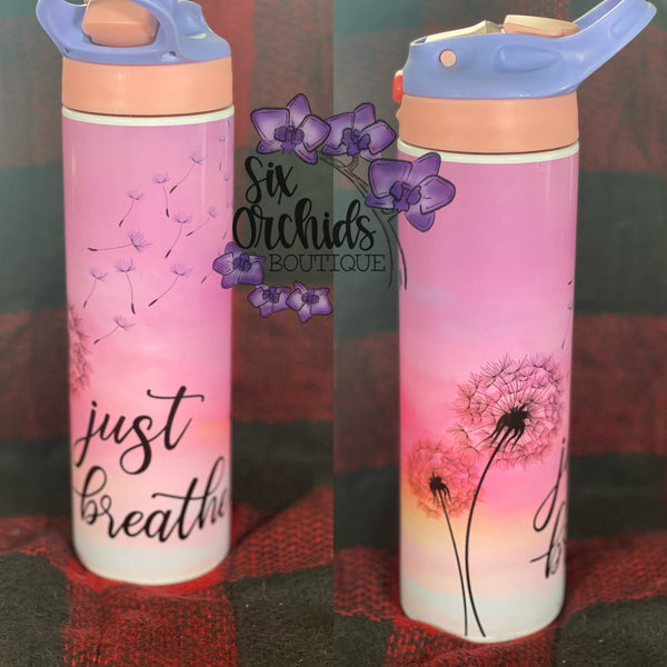 Just Breathe Flip Top Tumbler