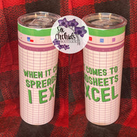 Spreadsheets Tumbler