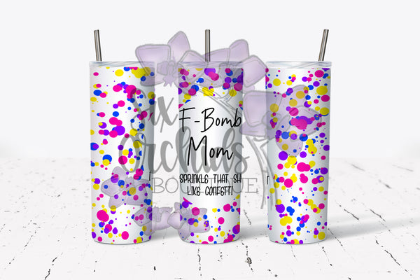 F Bomb Mom Tumbler