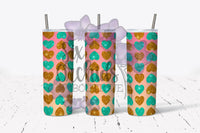 Glitter Hearts 1 Tumbler