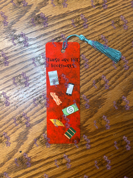 These Are Not Bookmarks Metal Bookmark