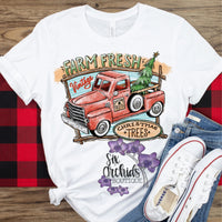 Farm Fresh Christmas Trees Red Truck