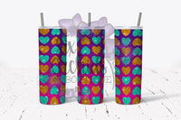 Glitter Hearts 3 Tumbler