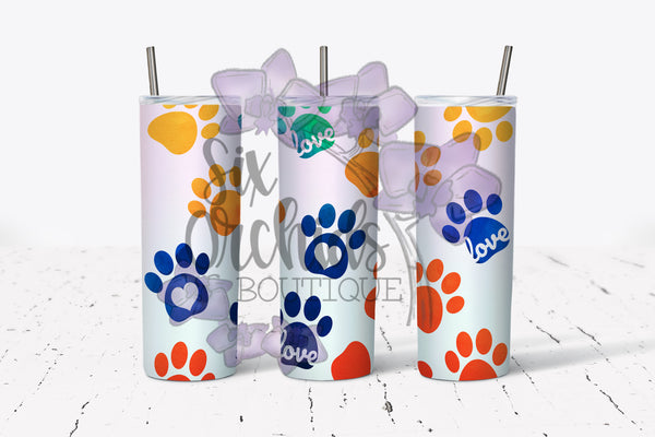 Paw Print 3 Tumbler