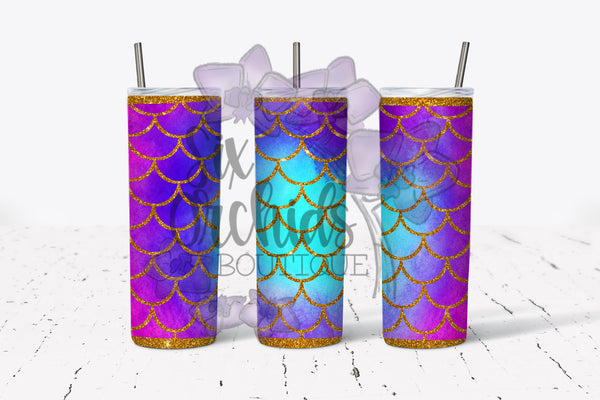 Glitter Mermaid 1 Tumbler