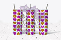 Glitter Hearts 2 Tumbler