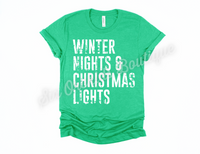 Winter Nights and Christmas Lights