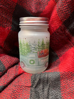 Christmas Truck Mason Jar (does have a handle)