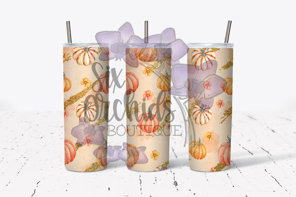 Glitter Pumpkins Tumbler